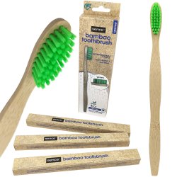 3 bitar. Bambu tandborstar SENCE Medium