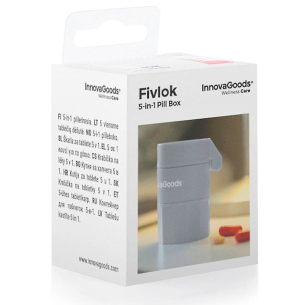 InnovaGoods 5-in-1 Tabletst Pilleske Pilledeler Pilleknuser