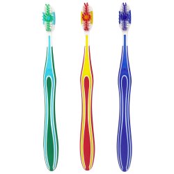 3 bitar. Tandborstar Active Oral Care Wave Action Medium