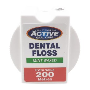 Floss 200 mtr. Waxed Active Oral Care Mint