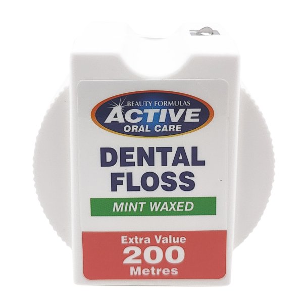 Floss 200 mtr. Waxed Active Oral Care Mint