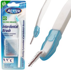 Active Oral Care Mellemrumsbrster Hndtag + 10 Brstehoveder