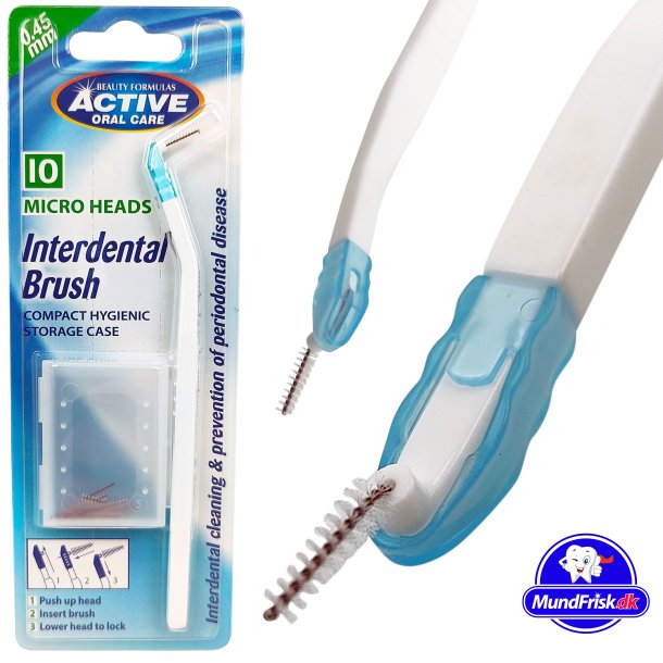 Active Oral Care Interspace-Brstengriff + 10 Brstenkpfe