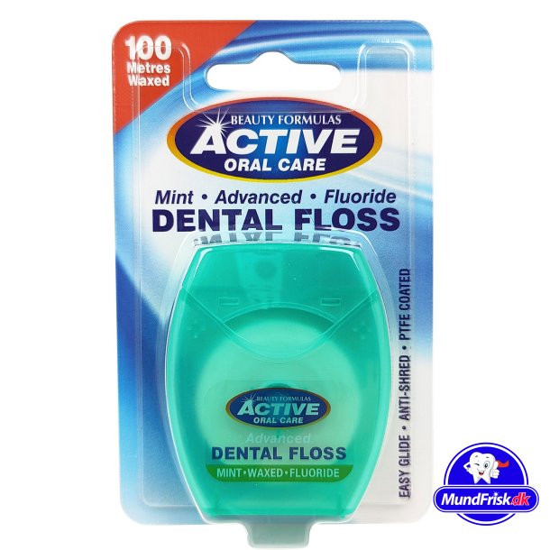 Zahnseide PTFE gewachst Active Oral Care Fluor 100 mtr.