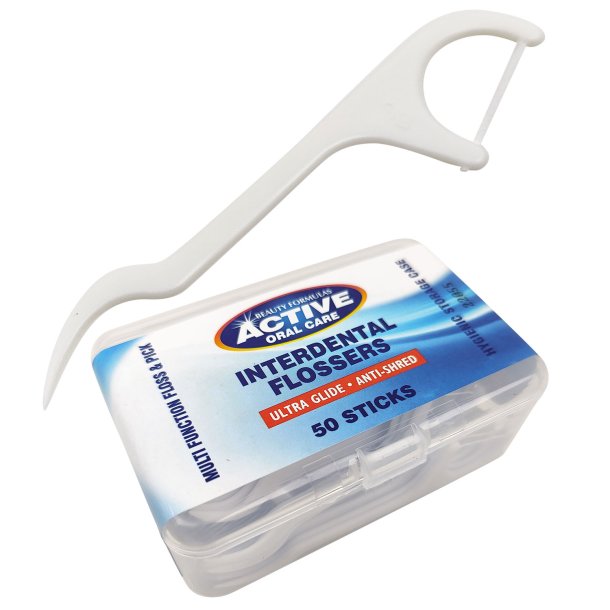 Tandtrdsbjler Active Oral Care Interdental Flossers 50 stk.