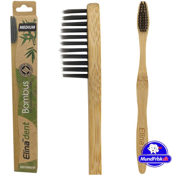 Bambu Tandborste Kol Elina Dent