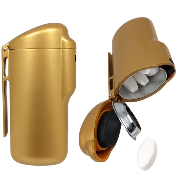 Pilleboks Gull Lettere form Pilleboks