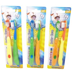 Barntandborstar 2-pk. fr mjlktnder Elina Bobby Clean