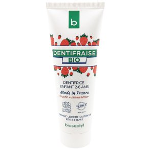 Ekologisk barntandkrm Bioseptyl Strawberry