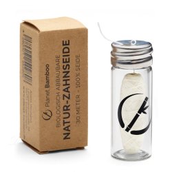 Bredygtig Tandtrd Planet Bamboo Glas-dispenser 30 mtr.