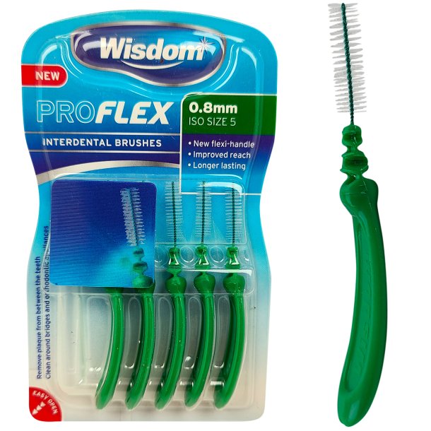 Gapborstar Wisdom Proflex 0,80 mm. ISO 5 GRN
