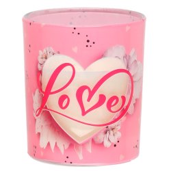 Doftljus Glas LOVE Aura Doftljus