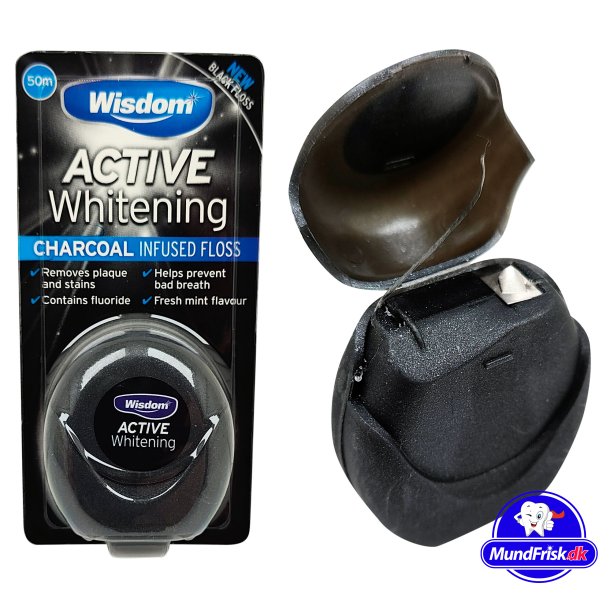 Zahnseide Wisdom Active Whitening Charcoal Floss