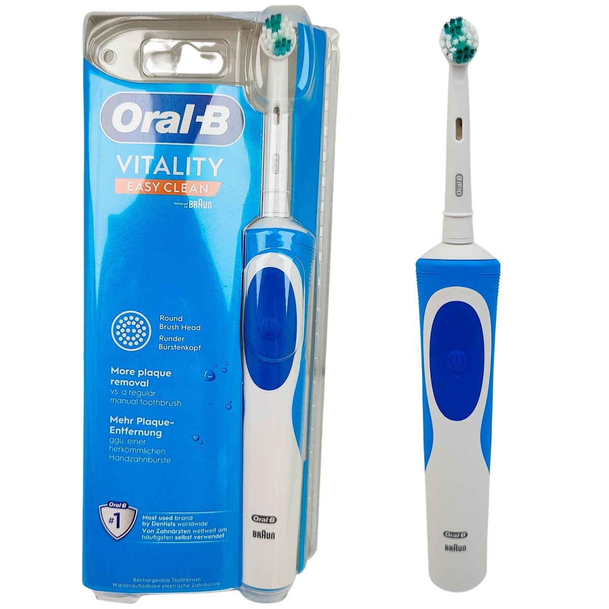 B El-tandbørste Vitality Easy Clean - Oral-B Clean El- Tandbørste -