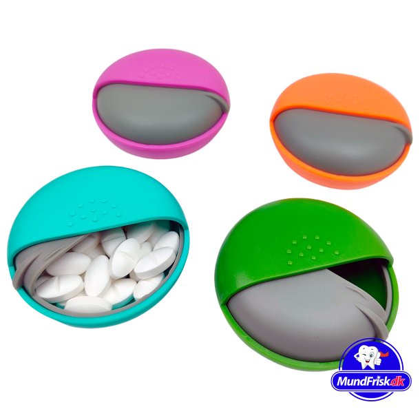 Pilleboks Rund Pilleboks Skyvelokk