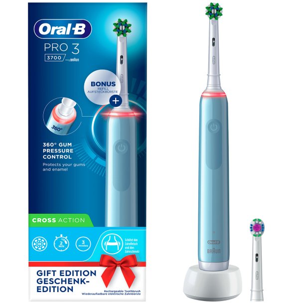 Oral-B Elektrisk tandborste Pro 3 3700 Extra Borsthuvud