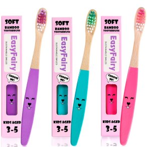 Bambus Brnetandbrste EasyFairy Kids 3-5 r