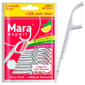 Tandtrdsbjler Mara Flosser Lemon & Mint 48 stk.