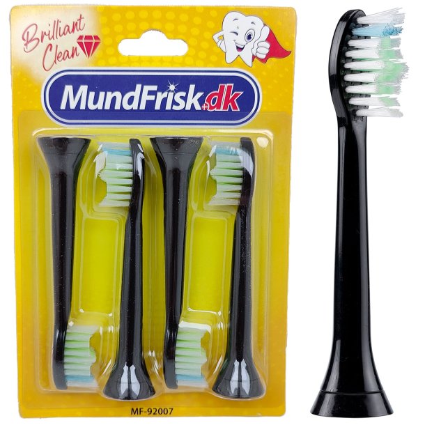 Sorte Brstehoveder til Philips SoniCare DiamondClean Komp.