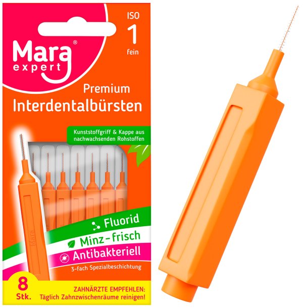 Spaltebrster Premium Mara Expert 0,45 mm ISO 1 ORANSJE