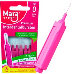 Mellemrumsbrster Premium Mara Expert 0.40 mm ISO 0 PINK
