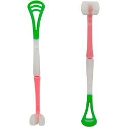 Tungrengring + 3-sidig tandborste