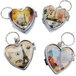 Pilleboks Hjerteformet metall Pilleboks Eiffeltrnet