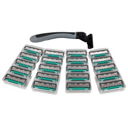 Rasierer + 20 Rasierklingen TEMPEST Herren- Razor mit drei Klingen