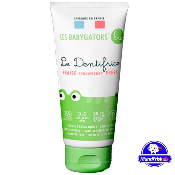 kologisk Brnetandpasta Fri for nanopartikler LES BABYGATORS 0-5 r