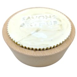 kologisk barberspe Savons Arthur 100 gr. + Bambusskl