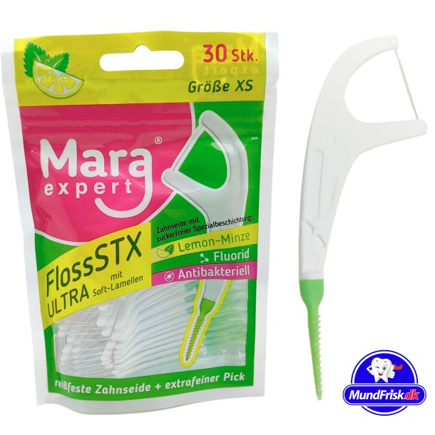 Tandtrd + Tandstik Soft Sticks Mara Expert STX Flosser 30 stk.
