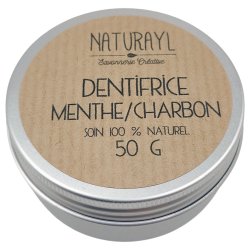 Naturlig kull tannkrem Naturayl Carbon Mint