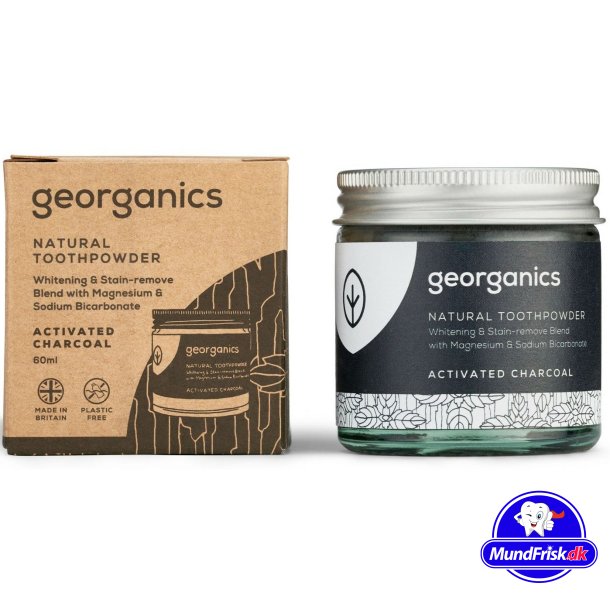 Naturlig tandkrm Pulver Georganics Activated Charcoal 60 ml