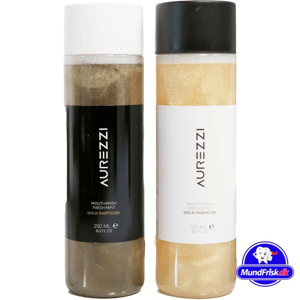 Aurezzi Gold Mundwasser 24K Goldpartikel
