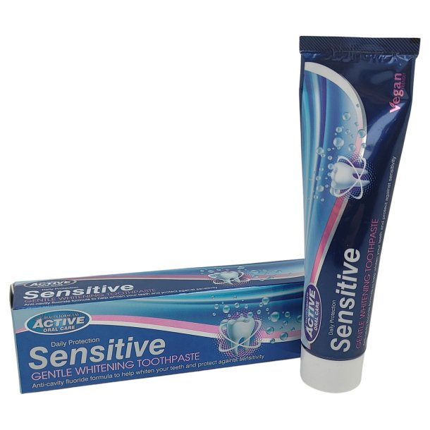 Sensitive Whitening Tandpasta Active Oral Care 100 ml.