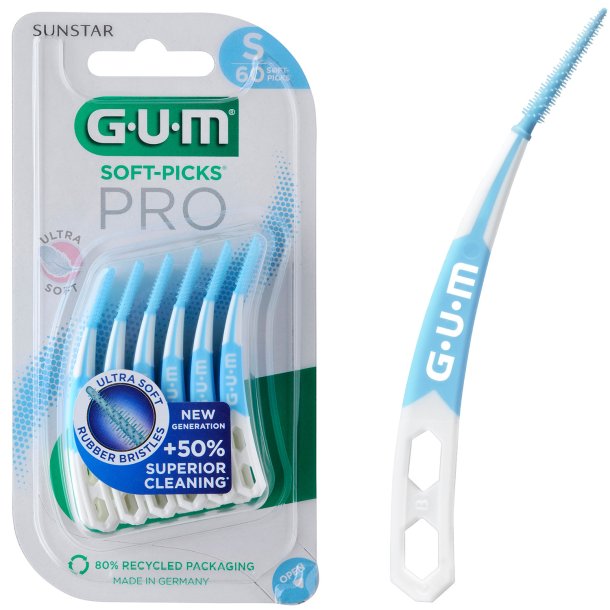 GUM Soft-Picks 60 stk. PRO Gap brster Small