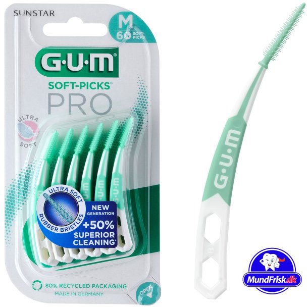 GUM Soft Picks 60 Stk. PRO Spaltb&uuml;rsten Medium