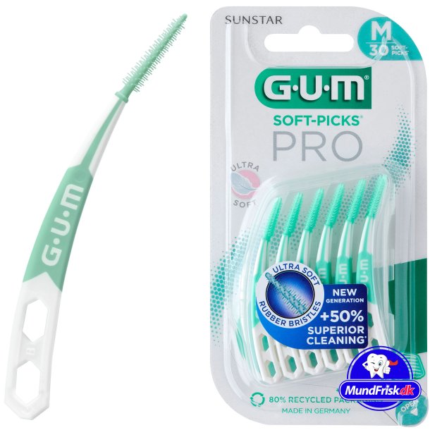 GUM Soft-Picks PRO Mellemrumsbrster 30 stk. Medium