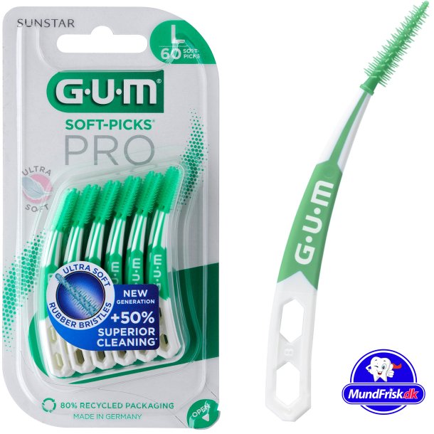 GUM Soft-Picks 60 stk. PRO Mellemrumsbrster Large