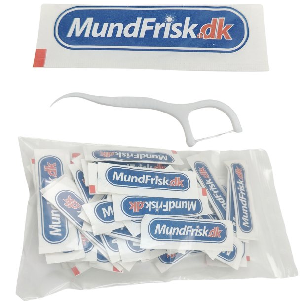 Tandtrd MundFrisk Pick &amp; Floss Indpakkede 50 stk.