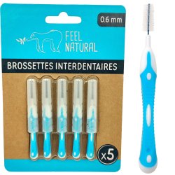 Mellemrumsbrster Feel Natural 0.6 mm BL