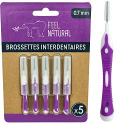 Gapborstar Feel Natural 0,7 mm LILA