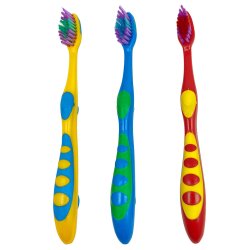 Barntandborstar 3 st. Claradent mjuka borst