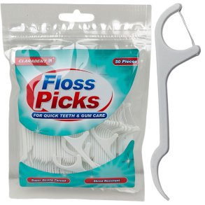 Tandtrd utan PFAS Claradent Flossers 50 st.