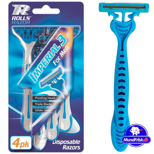 Engangsskrabere Rolls Razor Imperial For Men 4-pk.
