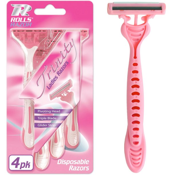 Engangsskrabere Rolls Razor Trinity Ladies 4-pk.