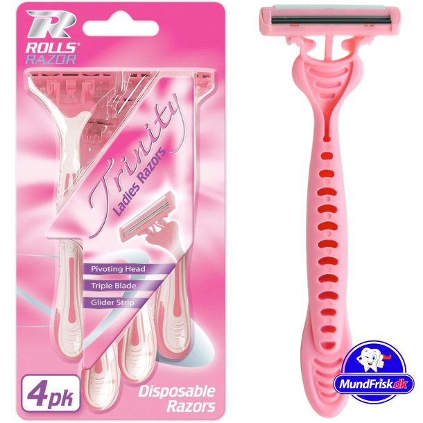 Engangsskrabere Rolls Razor Trinity Ladies 4-pk.