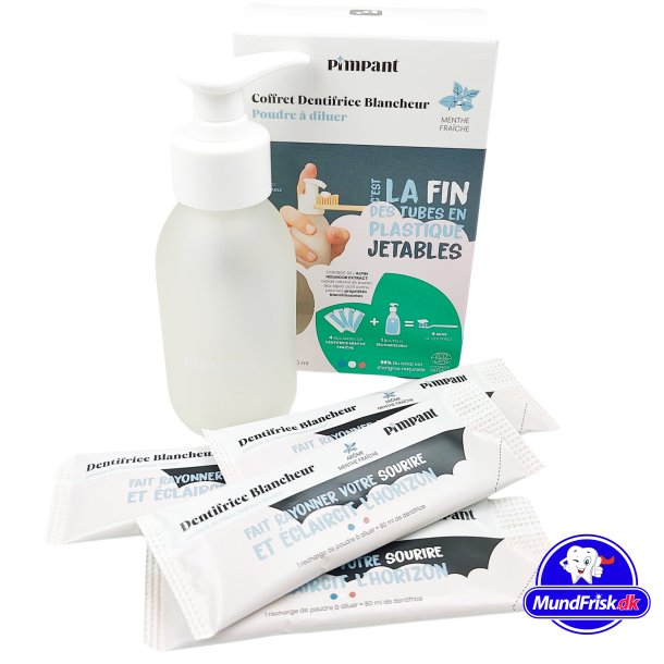 Naturlig Tandpasta Pimpant Whitening Pumpeflaske + 4 Refills