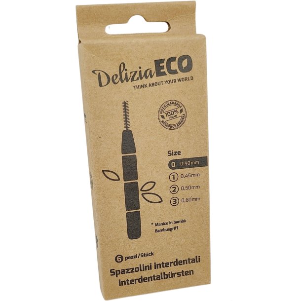 Bredygtige Mellemrumsbrster Delizia Eco 0.40 mm ISO 0