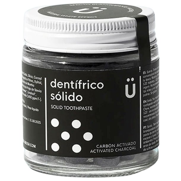 Naturlig Tandpasta Tabletter Natrbrush Charcoal Xylitol 120 stk.